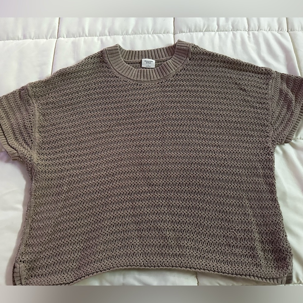 Abercrombie Crochet Crew Top